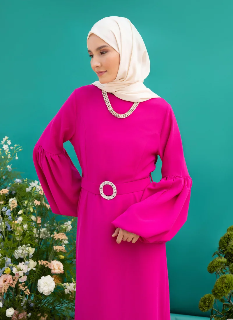 Refka by modanisa Fuchsia - Evening Dresses - Refka