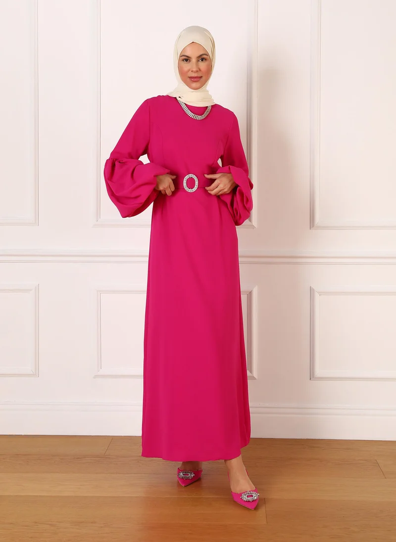 Refka by modanisa Fuchsia - Evening Dresses - Refka