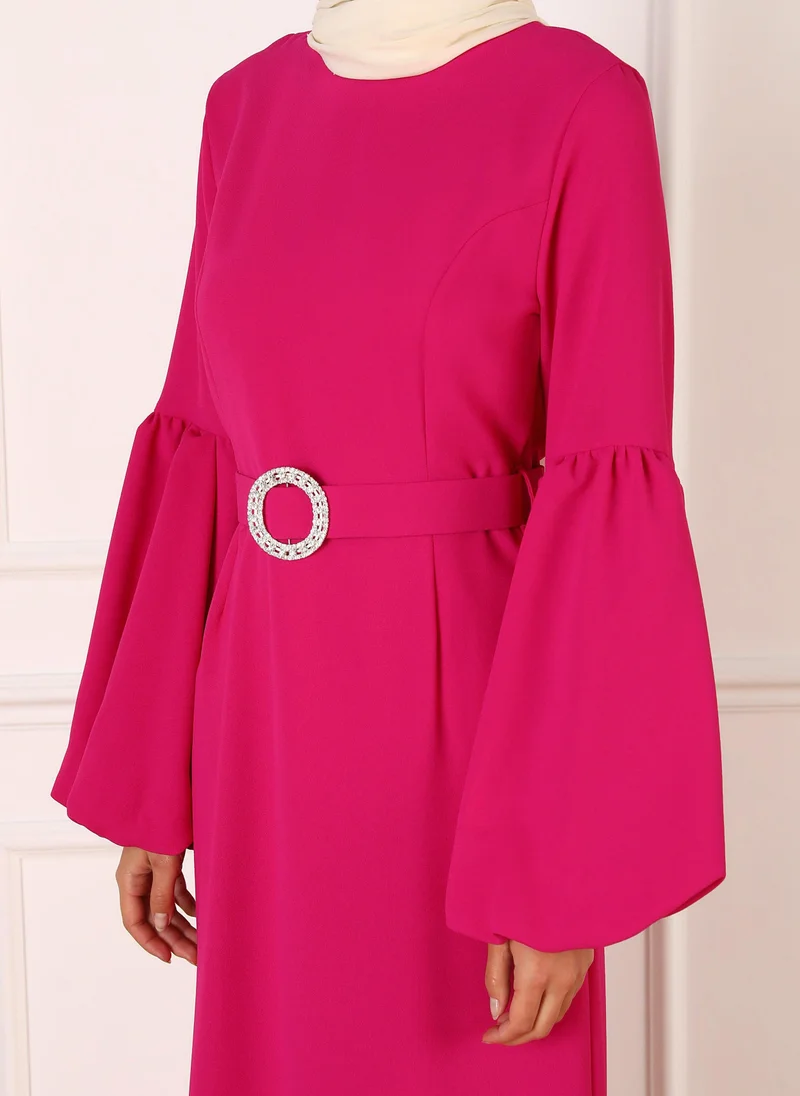 Refka by modanisa Fuchsia - Evening Dresses - Refka