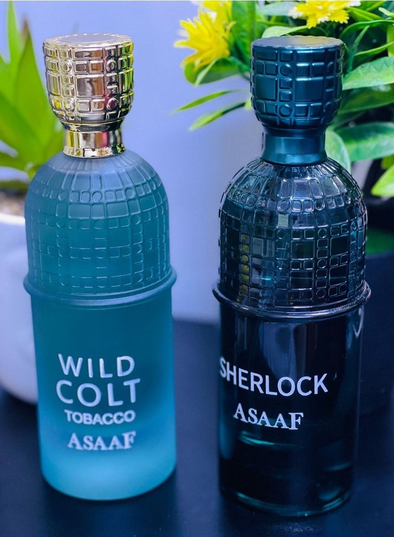 عساف وايلد كولت توباكو عساف ٢٠٠مل وشير لوك اودي بارفان ٢٠٠مل - Image 2