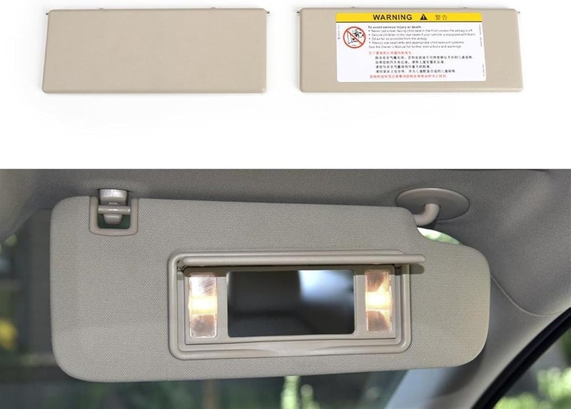 Wivplex Car Sunvisor Vanity Mirror Cover - Yellow - Image 4