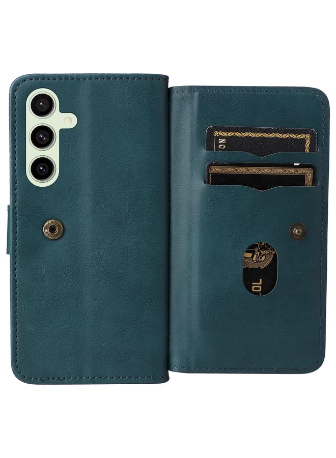 S-TOP Case For Samsung Galaxy S24 FE 5G Multi-Function Wallet 10 Card Slots Leather Phone Case - Image 4
