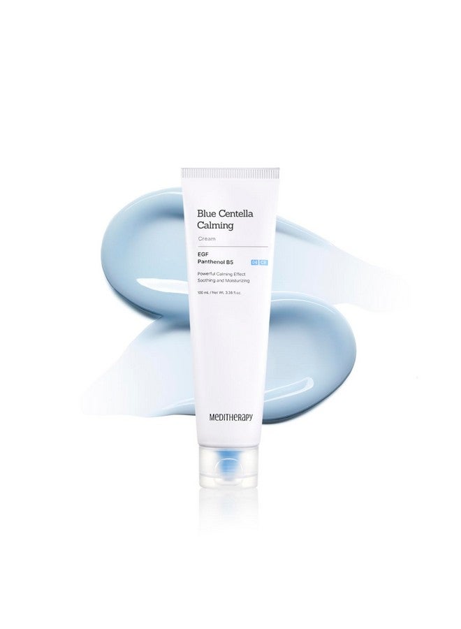 MEDITHERAPY Blue Centella Calming Cream - Hydrating Korean Face Moisturizer - Rapid Soothing Moisturizer Face Cream for All Types - Strengthening Skin Barrier for Glowing Skin - Non-Clogging Pore 1.69 fl.oz - Image 1