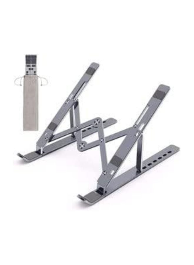 Tuttonica Tutto-TS 123 GD Laptop Stand 7 Height Adjustable Riser for desk | Increased Laptop Ventilation | Ergonomic Foldable & Portable | Universally Compatible Gray XX-model - Image 5