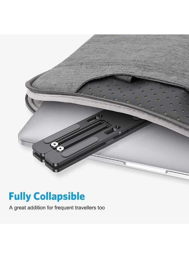 Tuttonica Tutto-TS 123 GD Laptop Stand 7 Height Adjustable Riser for desk | Increased Laptop Ventilation | Ergonomic Foldable & Portable | Universally Compatible Gray XX-model - Image 4