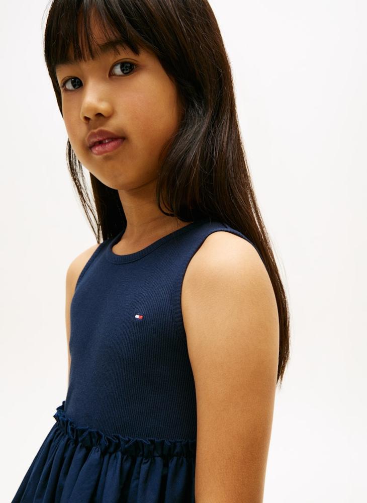 TOMMY HILFIGER Broderie Anglaise Sleeveless Dress - Image 3