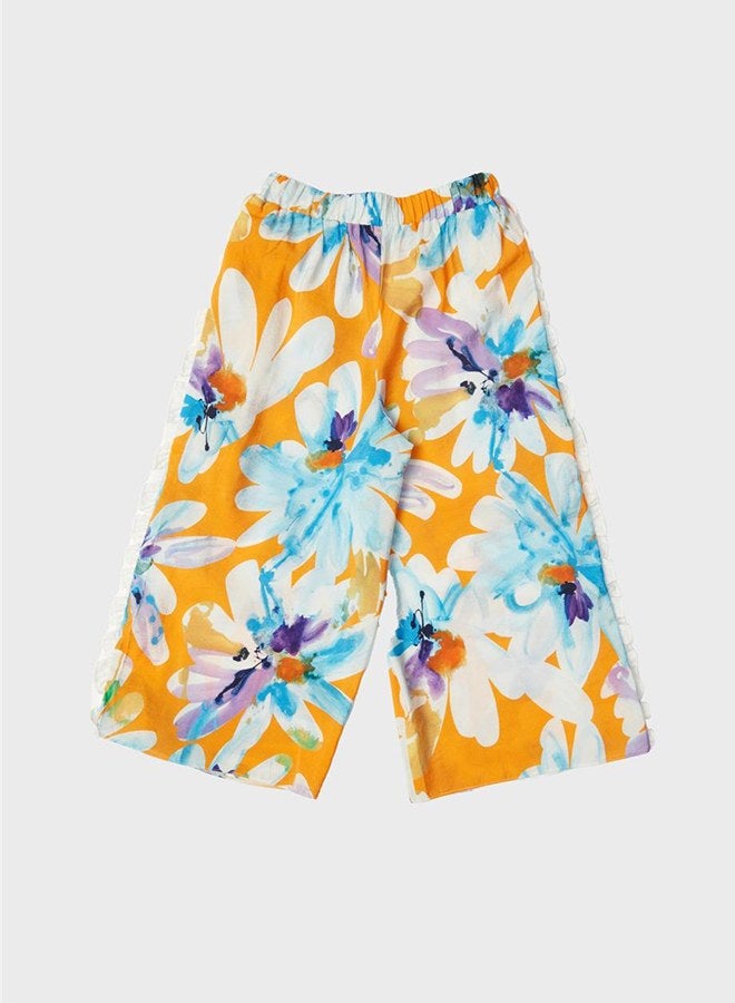 Lia Lea Girl Blue - Orange Trousers - Image 5