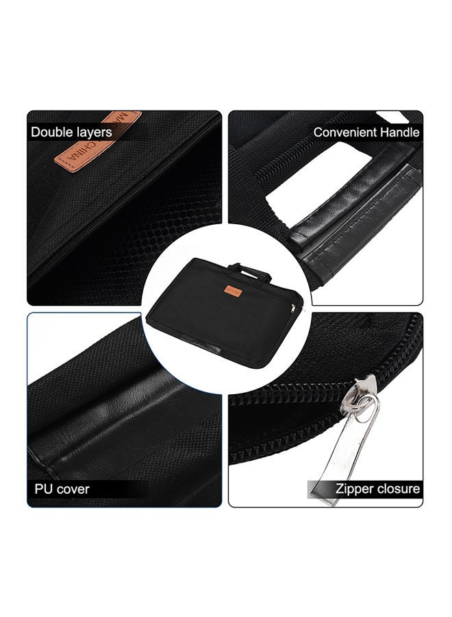 Double Layer Document Holder Zipper File Bag - Image 5
