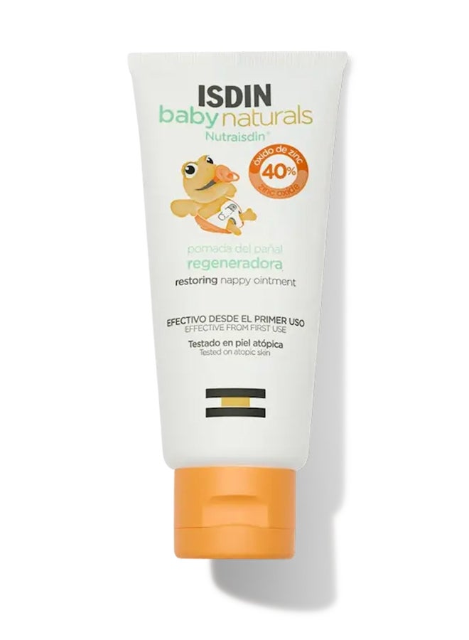 ISDIN Baby Natural Zn 40 Ointment [50Ml] – High Protection Diaper Rash Cream With 40% Zinc Oxide To Protect And Repair Delicate Baby Skin - Image 1