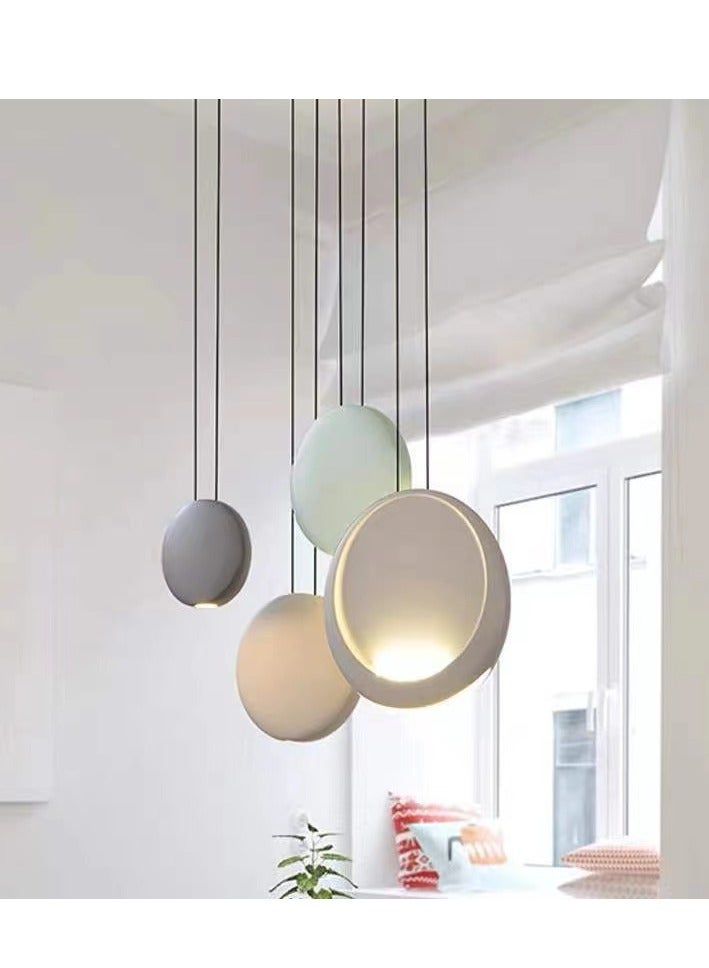 MAAC HOME MAAC Home Geranium – Modern Round LED Pendant Light Fixture, Minimalist Decorative Ceiling Lamp for Bedroom, Living Room, Office, or Home Décor – Stylish Contemporary Design  - Image 1
