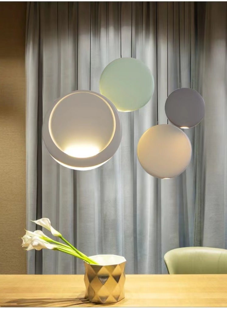 MAAC HOME MAAC Home Geranium – Modern Round LED Pendant Light Fixture, Minimalist Decorative Ceiling Lamp for Bedroom, Living Room, Office, or Home Décor – Stylish Contemporary Design  - Image 2