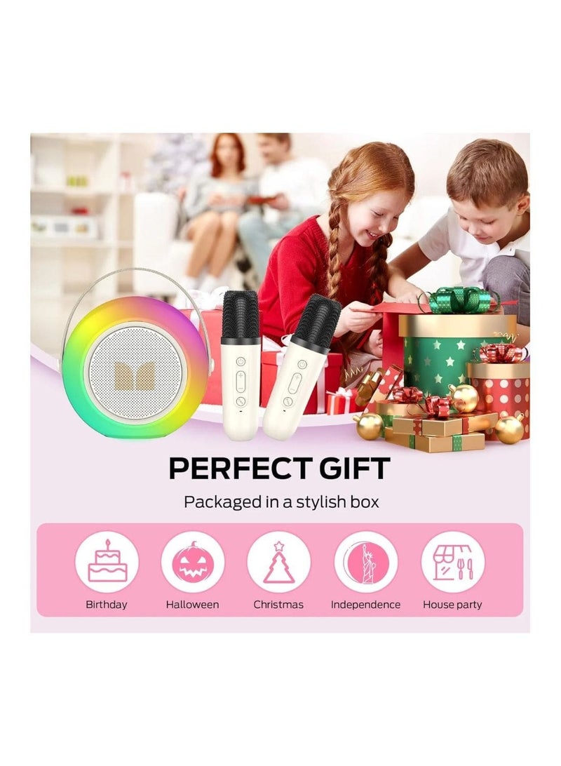 Monster Hotshot Plus Portable Bluetooth Speaker with Microphone – Mini Karaoke Machine, Perfect Christmas Gift for Kids and Adults, White Portable Bluetooth Karaoke Speaker - Image 3