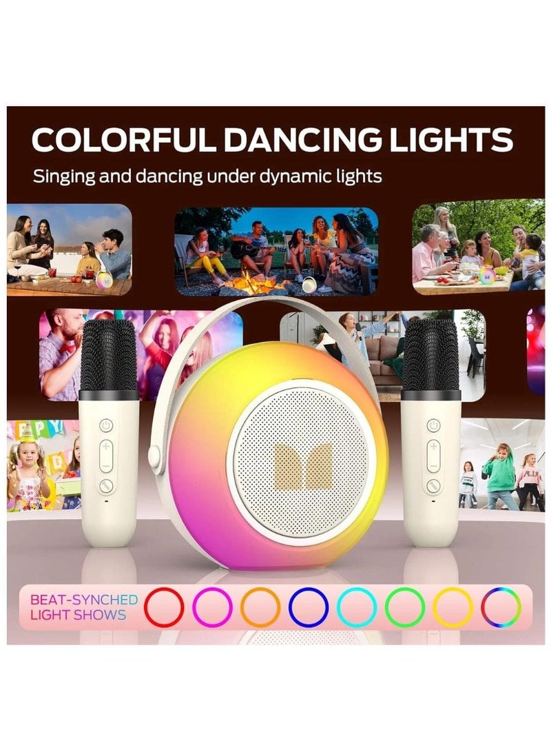 Monster Hotshot Plus Portable Bluetooth Speaker with Microphone – Mini Karaoke Machine, Perfect Christmas Gift for Kids and Adults, White Portable Bluetooth Karaoke Speaker - Image 4