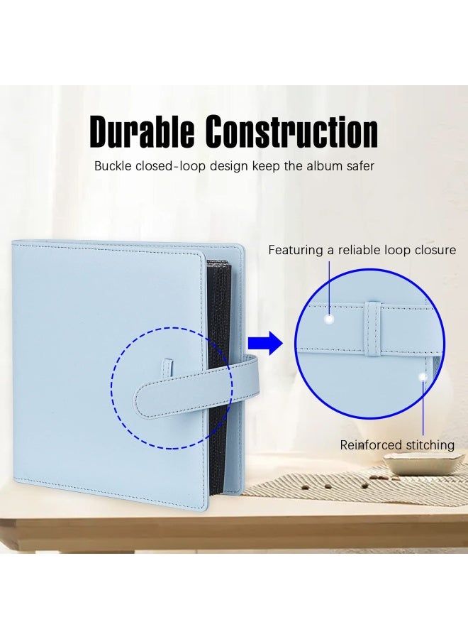 Veicevol 288 Pockets Photo Album For Fujifilm Instax Square Sq1 Sq6 Sq10 Sq20 Instant Camera Fujifilm Instax Sp 3 Mobile Printer Extra Large Picture Albums For Fujifilm Instax Square Instant Film Blue  - Image 4
