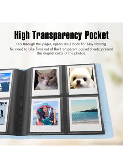 Veicevol 288 Pockets Photo Album For Fujifilm Instax Square Sq1 Sq6 Sq10 Sq20 Instant Camera Fujifilm Instax Sp 3 Mobile Printer Extra Large Picture Albums For Fujifilm Instax Square Instant Film Blue  - Image 3