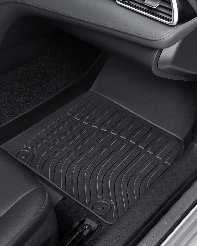 CarQiWireless 2024 2023 for Toyota Camry Floor Mats, 2022 2021 2020 2019 2018, TPE All Weather Protection Waterproof Anti-Slip Front & 2nd Seat & Rear Trunk Mat(Not Fit for Hybrid or AWD), Car Accessories - Image 4