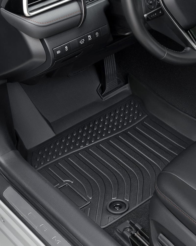 CarQiWireless 2024 2023 for Toyota Camry Floor Mats, 2022 2021 2020 2019 2018, TPE All Weather Protection Waterproof Anti-Slip Front & 2nd Seat & Rear Trunk Mat(Not Fit for Hybrid or AWD), Car Accessories - Image 3