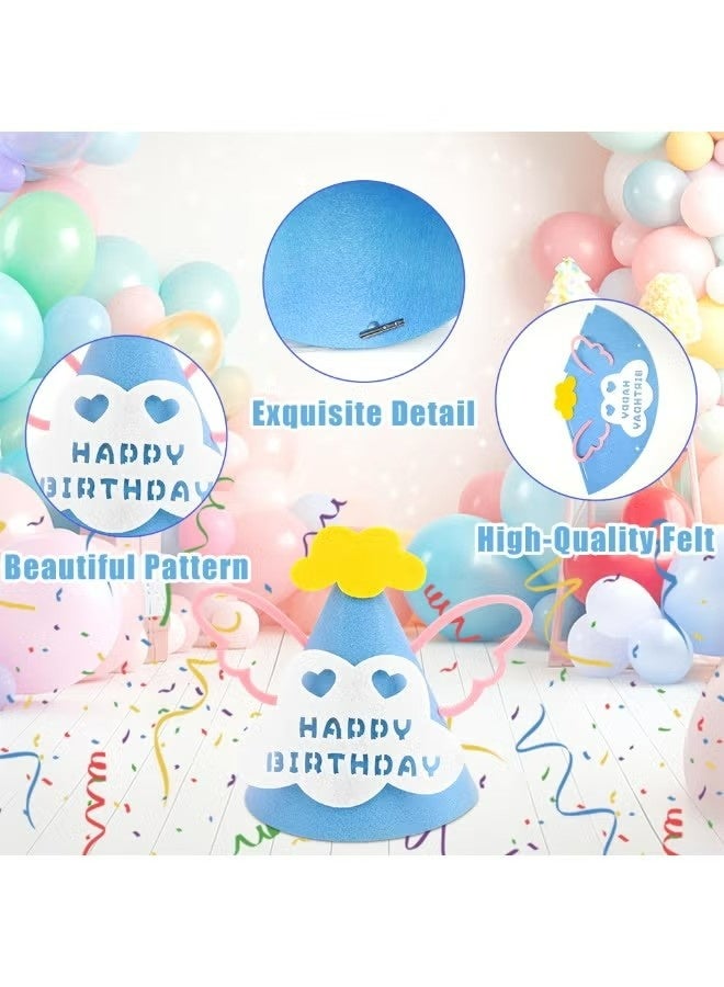 YOUGE 15 Pcs Party Hats for Kids and Adults, Party Headwear, Happy Birthday Hats, Birthday Party Decorations (Multicolour) - Image 5