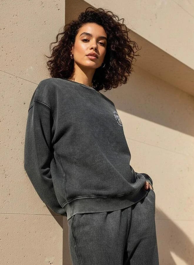 اس بي كاركترز Sweatshirt with Stitch Print Cotton