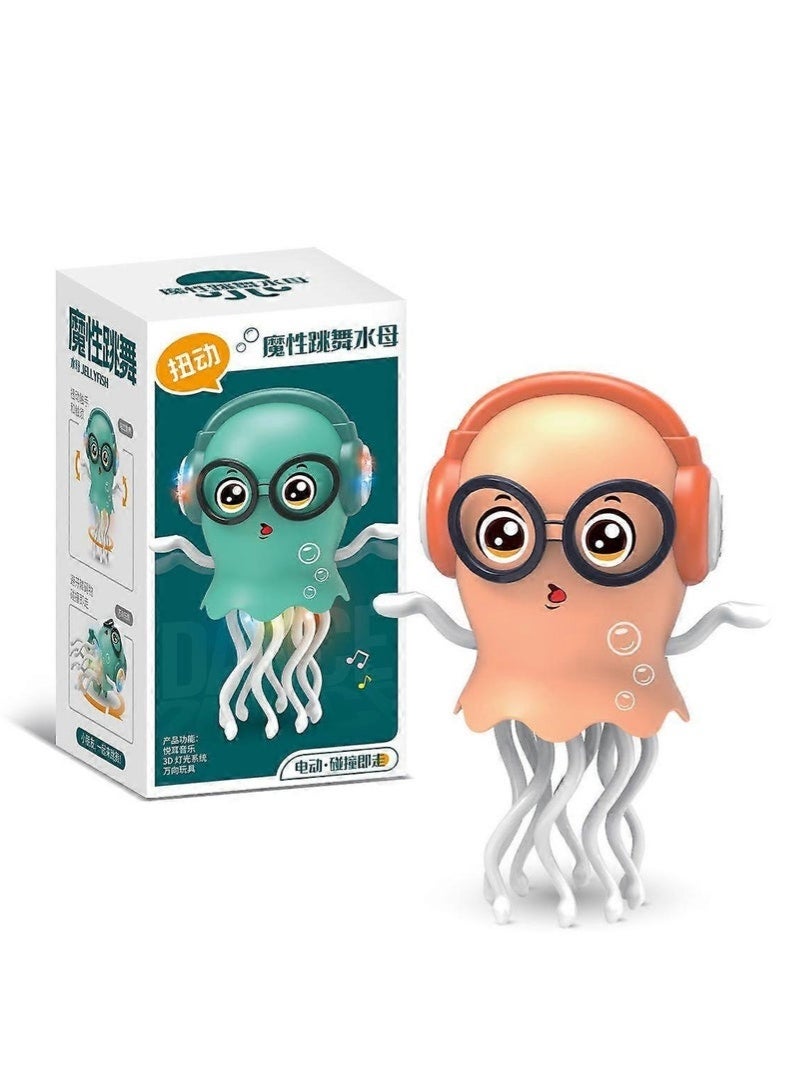 ELTRAZONE Dancing Octopus Electric Toy with LED Lights & Music | Cute Interactive Robot Octopus Toy | USB Rechargeable, Durable & Safe Design | Fun Indoor Play & Stress Relief Gift for Kids & Adults - Image 1