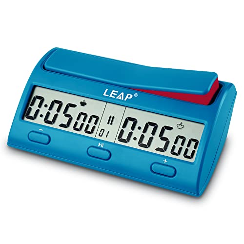 LEAP Chess Clock Advanced Digital Chess Timer with 7 Type 38 Timing Set Modes Including Single or Multi Period Countdown Restricted Moves or Time Function - Image 1