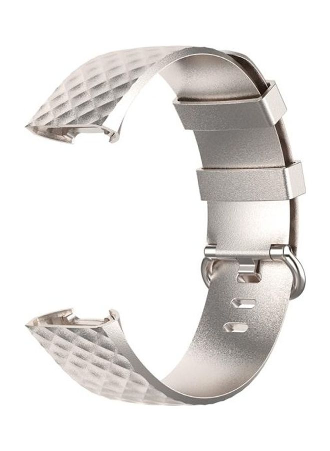 إسكدنيا Replacement Strap For Fitbit Charge 4/Charge 3/Charge 3 SE Champagne - Image 3