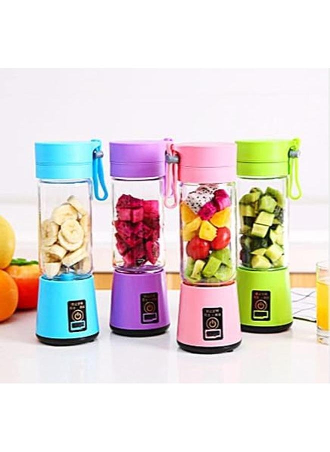 Generic - Portable Micro Blender With Lid Lock And Adjustable Speeds Green - Image 1