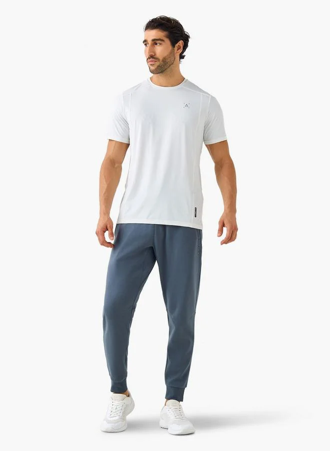 ADOT by Splash Regular Fit Panelled Joggers with Pockets