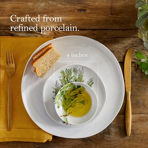 Rosanna Erbe Italiane Dipping Dishes – Porcelain Sauce Dishes, Perfect Side Dish Bowls for Bread, Olive Oil, Condiments & Dips - Image 2