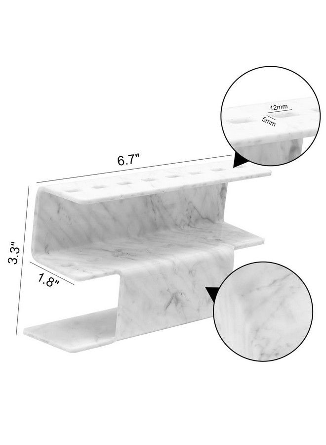 GEMERRY Lash Extension Supplies Tweezer Holder Stand Gemerry Eyelash Extension Supplies Accessories Tools Acrylic Display Storage 8 Pcs Tweezers Shelf Holder (Marbling) - Image 5