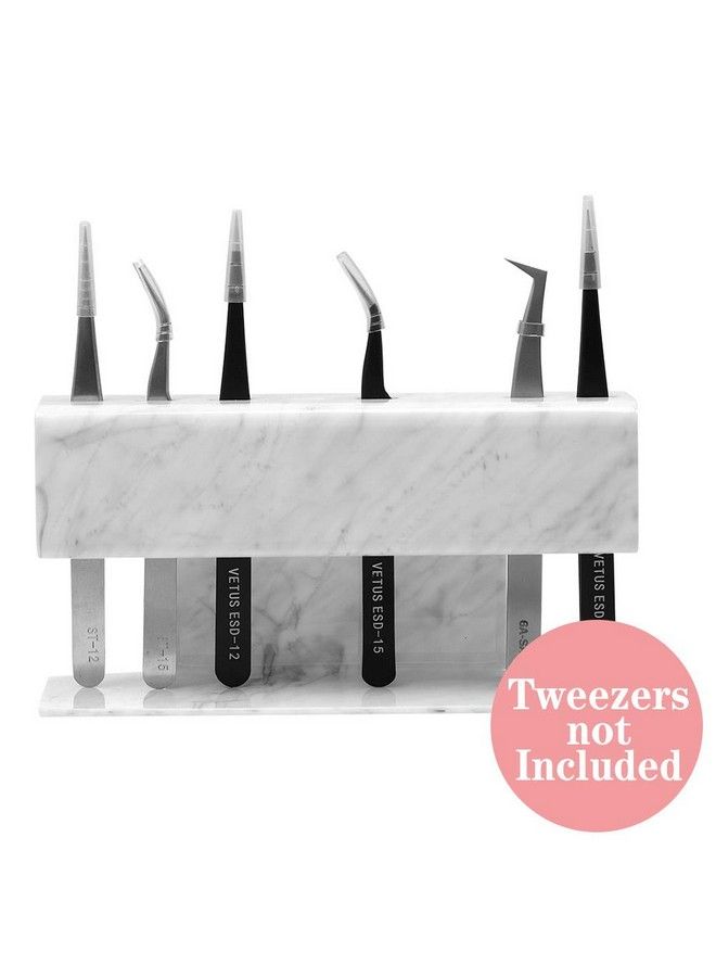 GEMERRY Lash Extension Supplies Tweezer Holder Stand Gemerry Eyelash Extension Supplies Accessories Tools Acrylic Display Storage 8 Pcs Tweezers Shelf Holder (Marbling) - Image 3