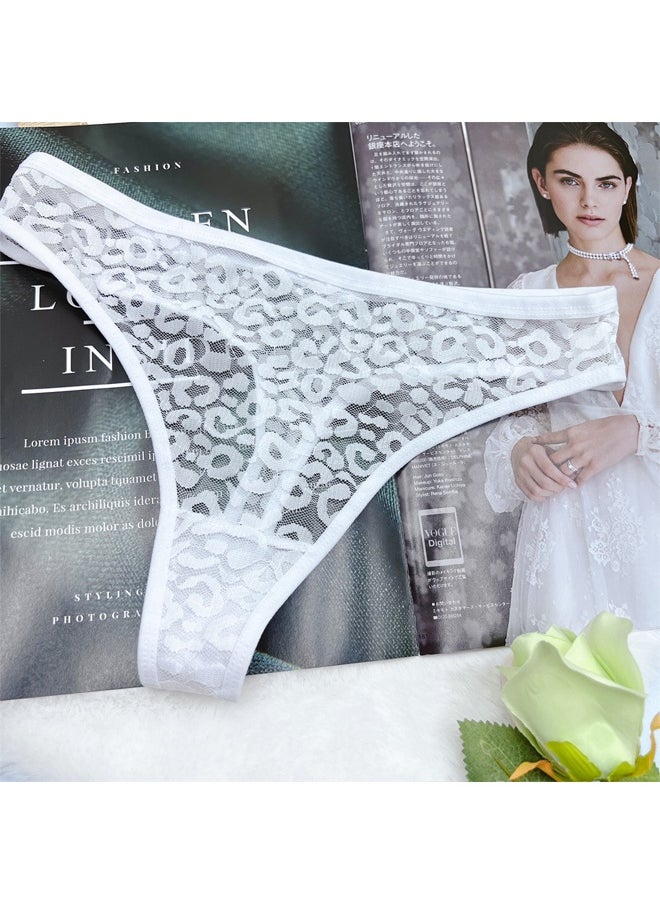 Zeemey 5-Piece Cotton Bikini Breathable Panties Low Waist Fashionable Ladies Panties