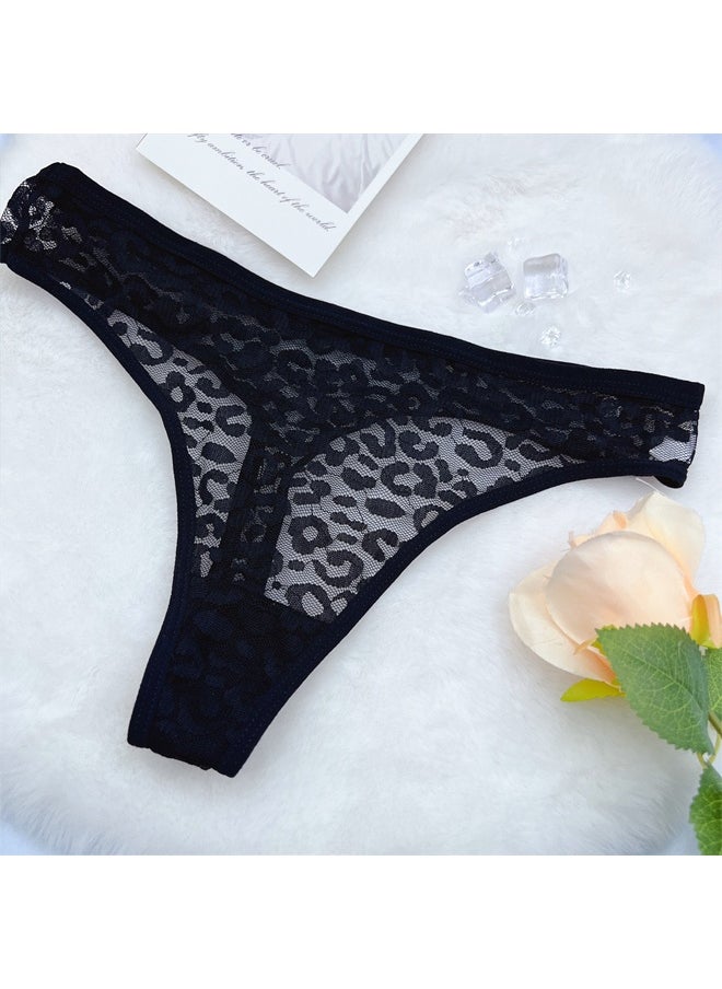 Zeemey 5-Piece Cotton Bikini Breathable Panties Low Waist Fashionable Ladies Panties