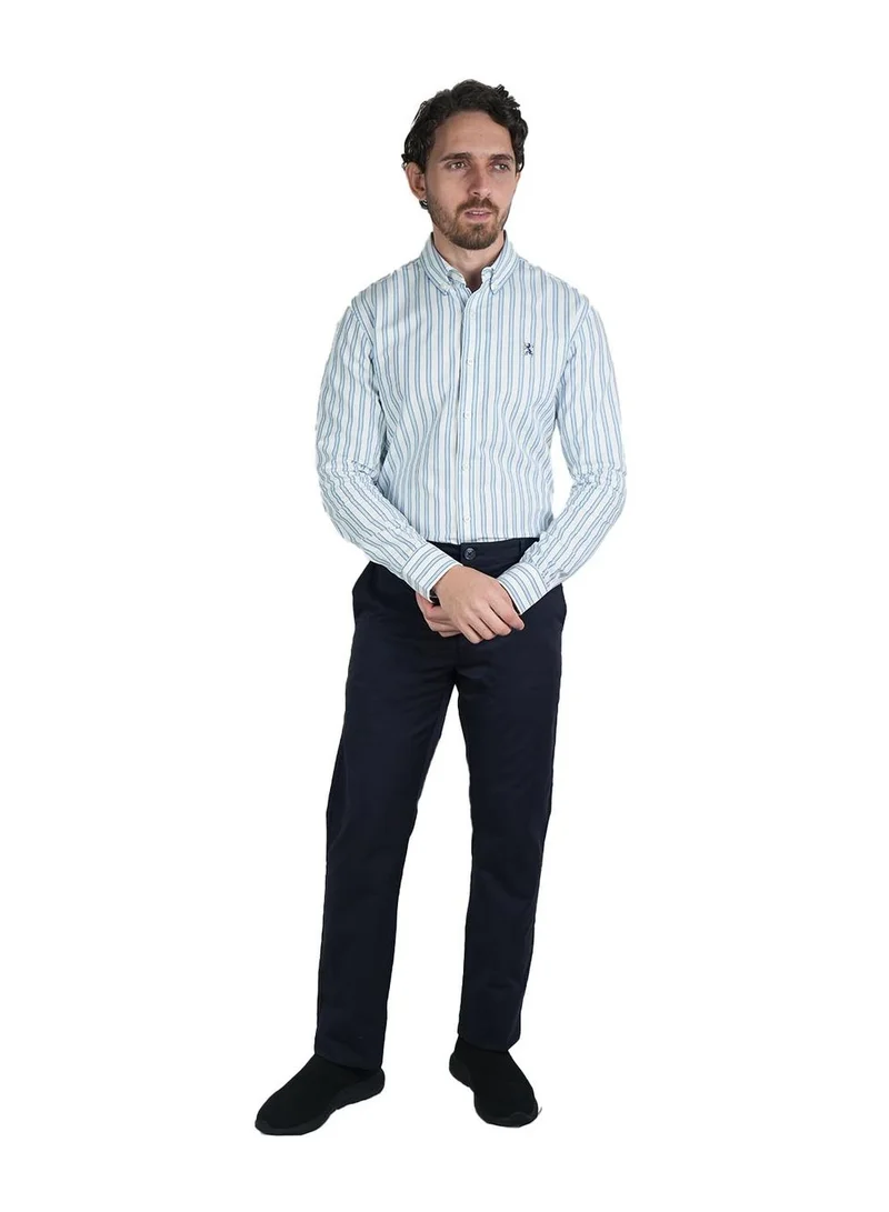 جيوردانو بنطلون رجالي بقصة ضيقة مستقيمة من قماش التويل المطاطي