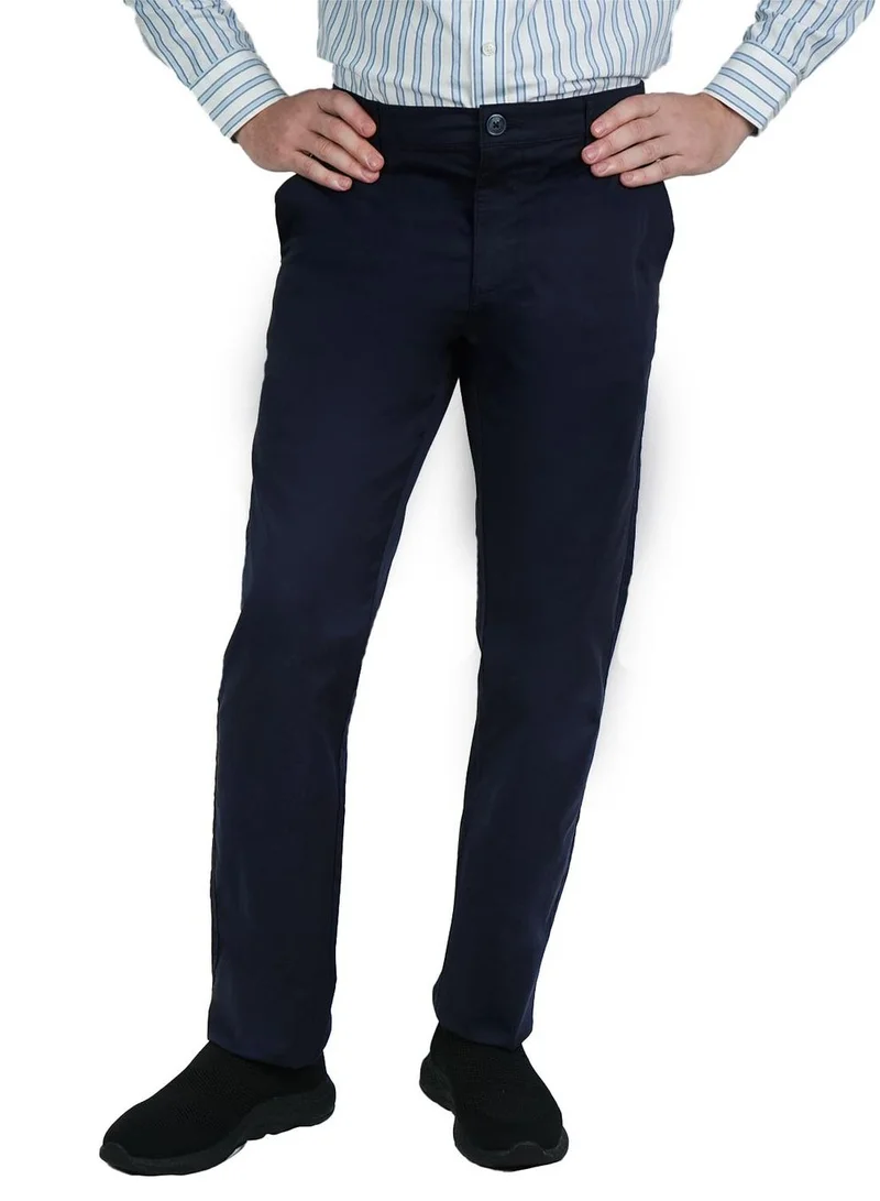 جيوردانو بنطلون رجالي بقصة ضيقة مستقيمة من قماش التويل المطاطي