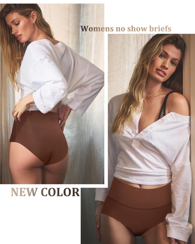 LEVAO High Waist Seamless Underwear for Women No Show Panties Full Coverage Brief Comfortable Underwear Multi Pack S-XXL - Image 2