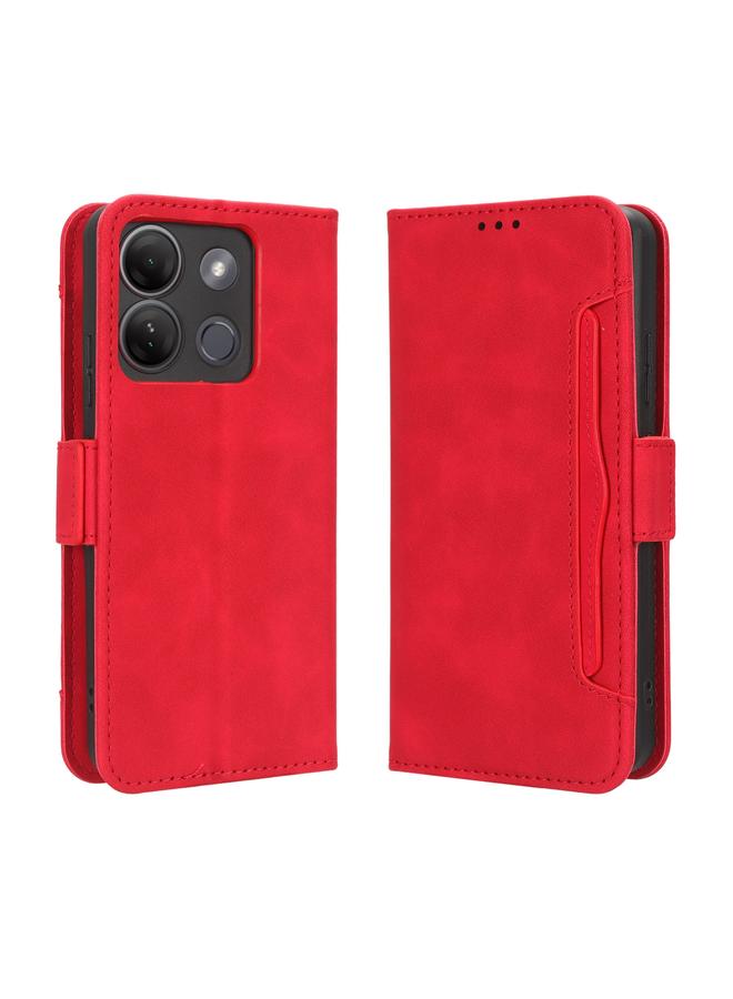 Zaboon Case For Infinix Smart 7 Plus Skin Feel Calf Texture Card Slots Leather Phone Case - Image 2