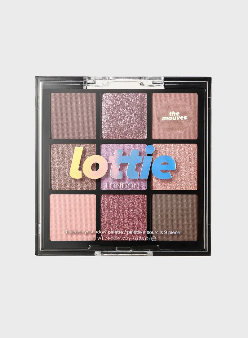 Lottie 9 Shade Eyeshadow Palette - Mauves