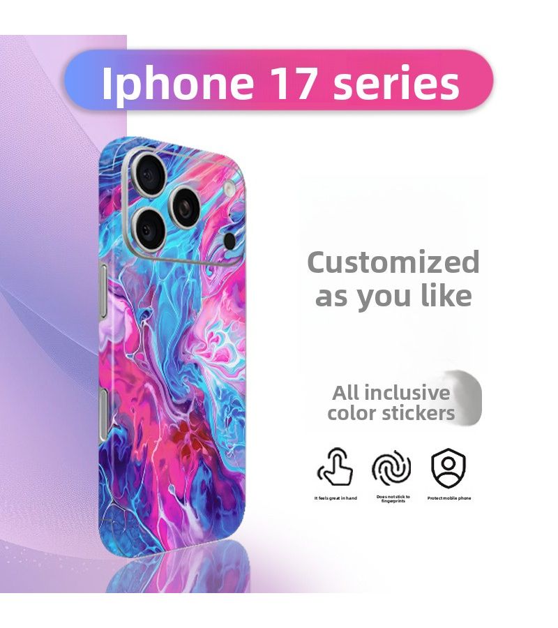 DIY Custom Skin Back Film Compatible With iPhone 12 Full Coverage 2 Part Personalized Decorative Sticker For Outdoor Daily Use - Image 3