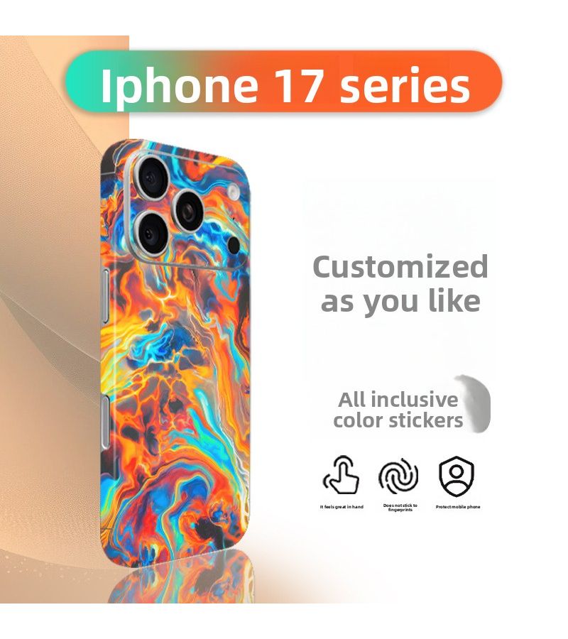 DIY Custom Skin Back Film Compatible With iPhone 12 Full Coverage 2 Part Personalized Decorative Sticker For Outdoor Daily Use - Image 4