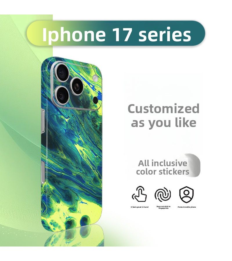 DIY Custom Skin Back Film Compatible With iPhone 12 Full Coverage 2 Part Personalized Decorative Sticker For Outdoor Daily Use - Image 5