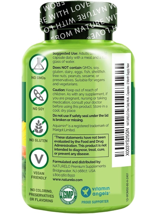 NATURELO One Daily Multivitamin for Women 50+ - 60 Capsules - Image 3