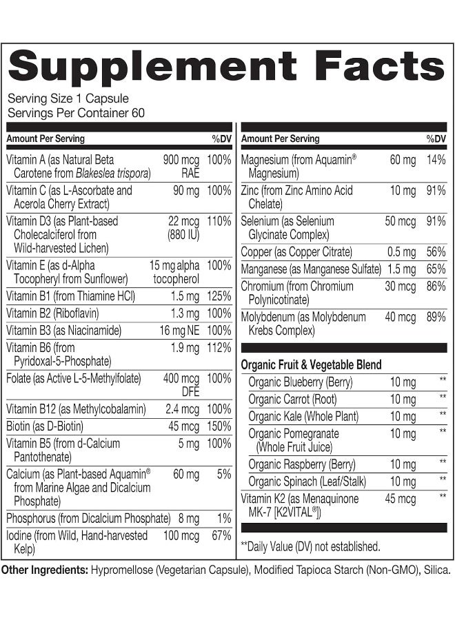 NATURELO One Daily Multivitamin for Women 50+ - 60 Capsules - Image 5