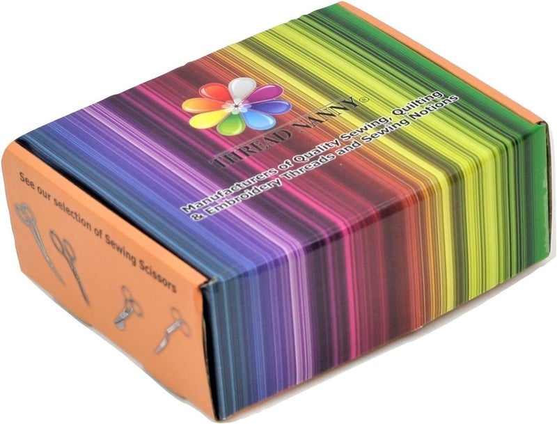 ThreadNanny طقم خيوط تطريز معدنية آلية 1100 ياردة كبير 20 بكرة بألوان متنوعة طقم خيوط خياطة بوليستر متوافق مع آلات براذر وبابي لوك ويانومي وسنجر وبف وهاسكوفرنا وبرنينه - Image 2