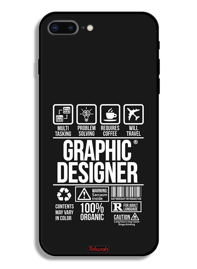 Tolwak Apple iPhone 7 Plus Protective Case Graphic Designer Sticker - Image 2