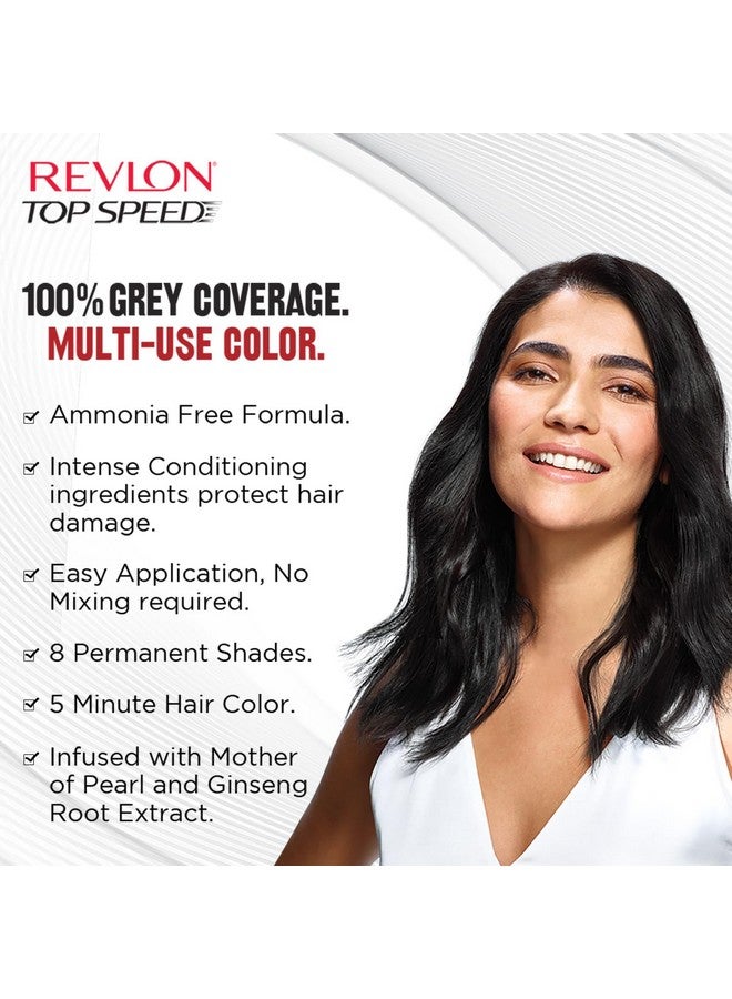 Revlon Top Speed Hair Color, 180G - Deep Mahogany Brown 50 (Pack Of 1) - Image 3