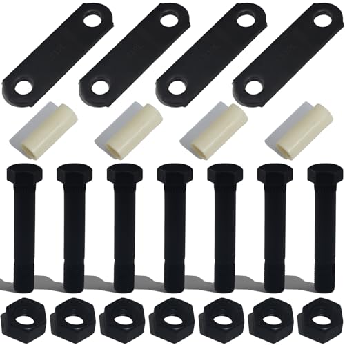 iBroPrat Trailer Axle Shackle Kit Tandem Axle Trailer Kit for Double Eye Leaf Spring 3500 lbs7200 lbs Axles 7 Nuts and 7 Bolts - Image 1