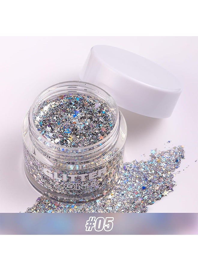 لانجمانّي هلام لامع للجسم، درجة تجميل، وجه، لون شعر وشفاه، هلام لامع متغير تحت الضوء، نباتي وخالي من القسوة -40 مللي (#05) - Image 2