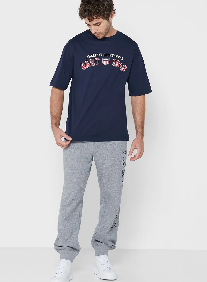 GANT Slogan Crew Neck T-Shirt