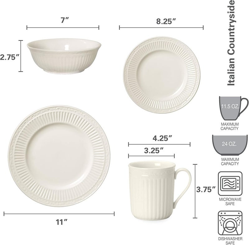 Mikasa Italian Countryside 16Piece Dinnerware Set Service for 4 - Image 4